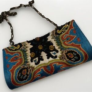 NEW Mary Frances Floral Beaded Bag FEASTIVE COLORS UNUSED